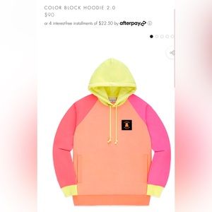 Like new Teddy Fresh color block hoodie